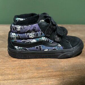 VANS Glow in the dark batty Toddler mid top velcro